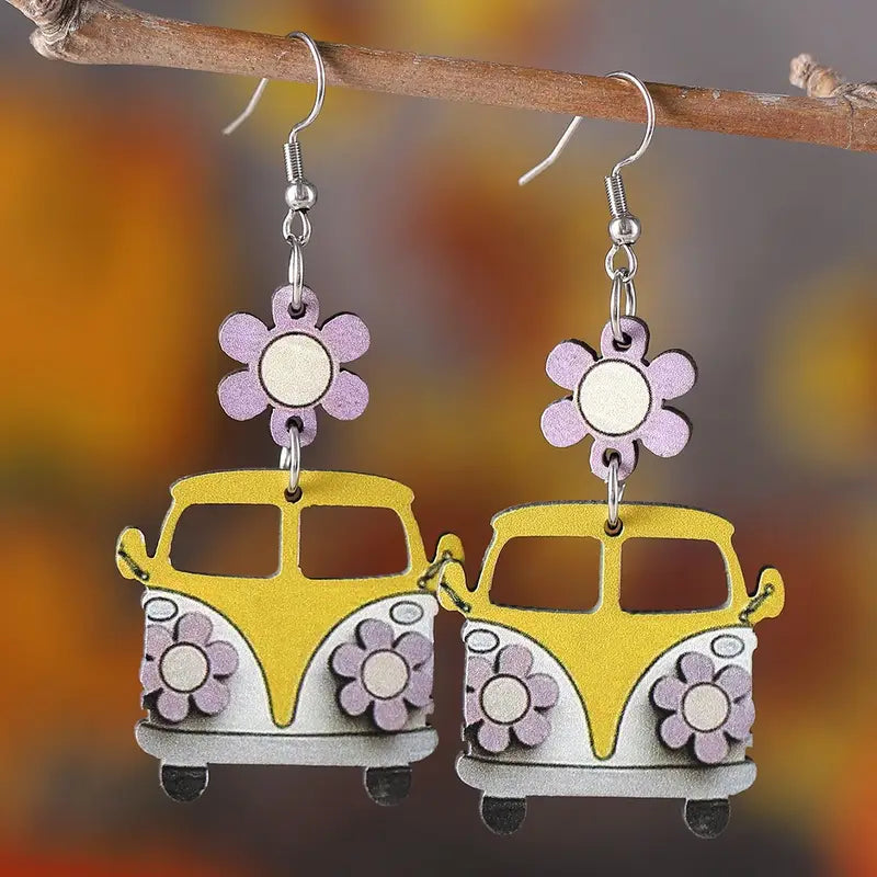 Volkswagen Flower Earrings