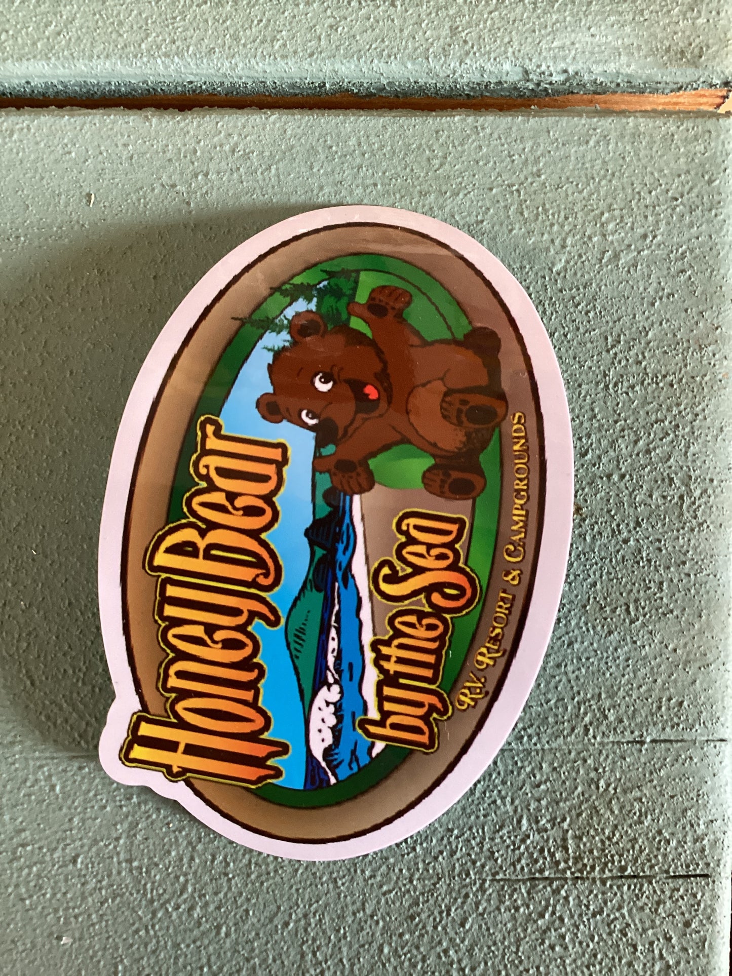 Honey Bear by the Sea Logo Sticker
