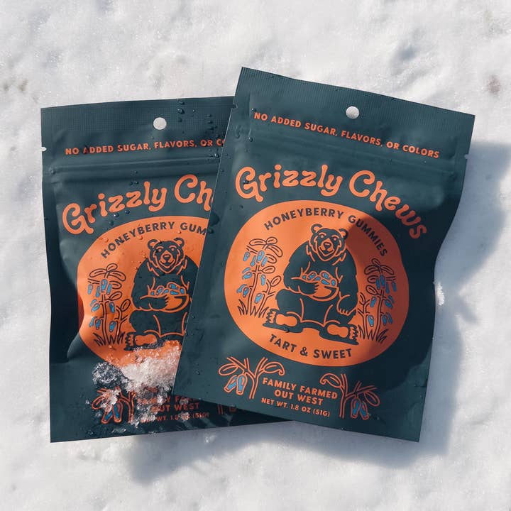 Grizzly Chews Honeyberry Gummies