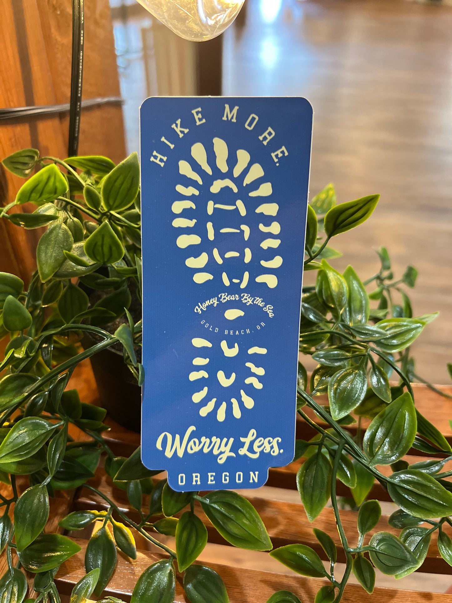 Hike More. Worry Less. Honey Bear By the Sea Gold Beach, OR Sticker