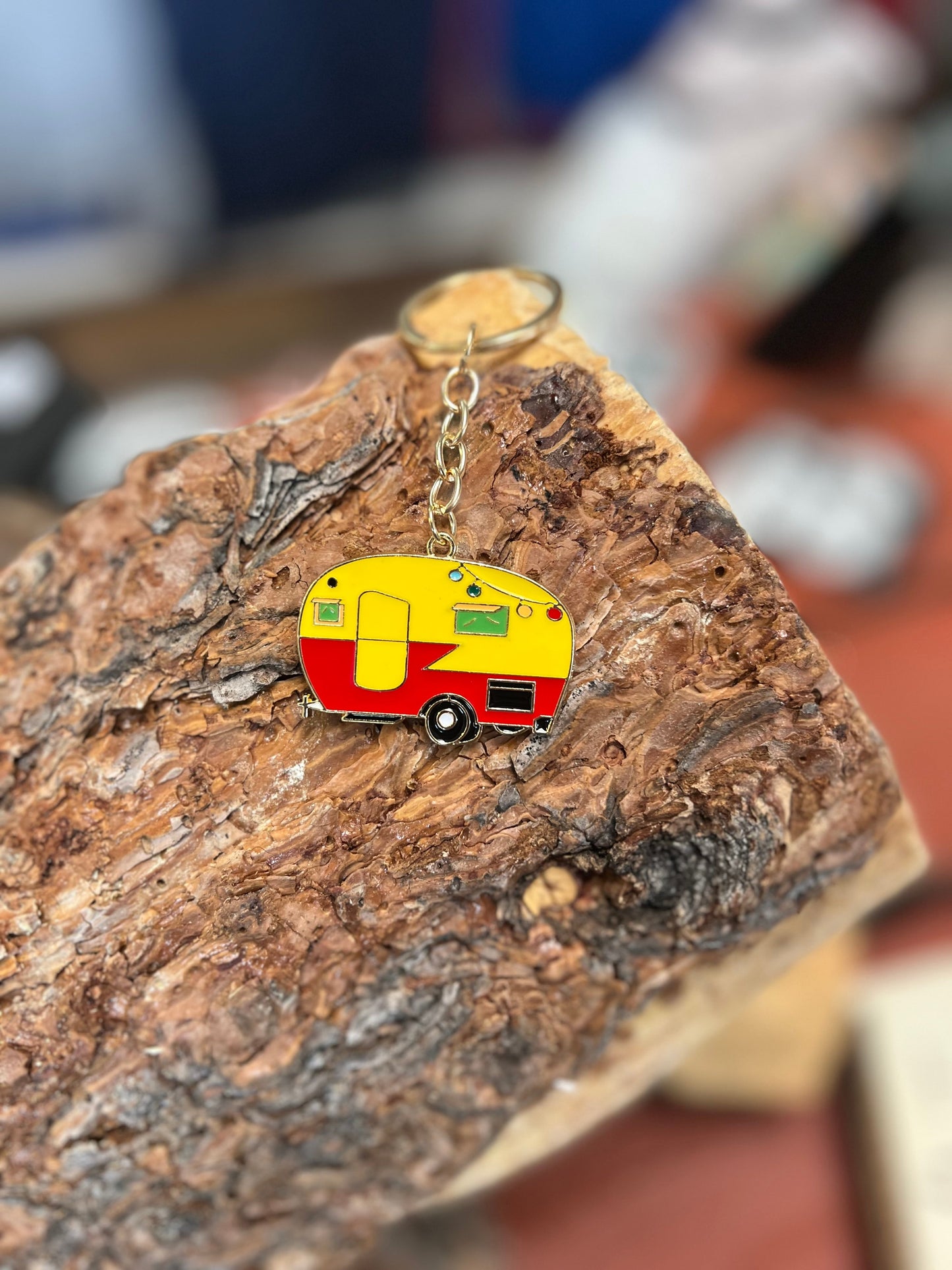 Retro Camper Keychain