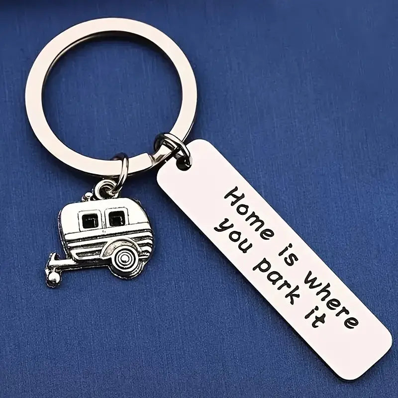 Home is Where You Park It Keychain