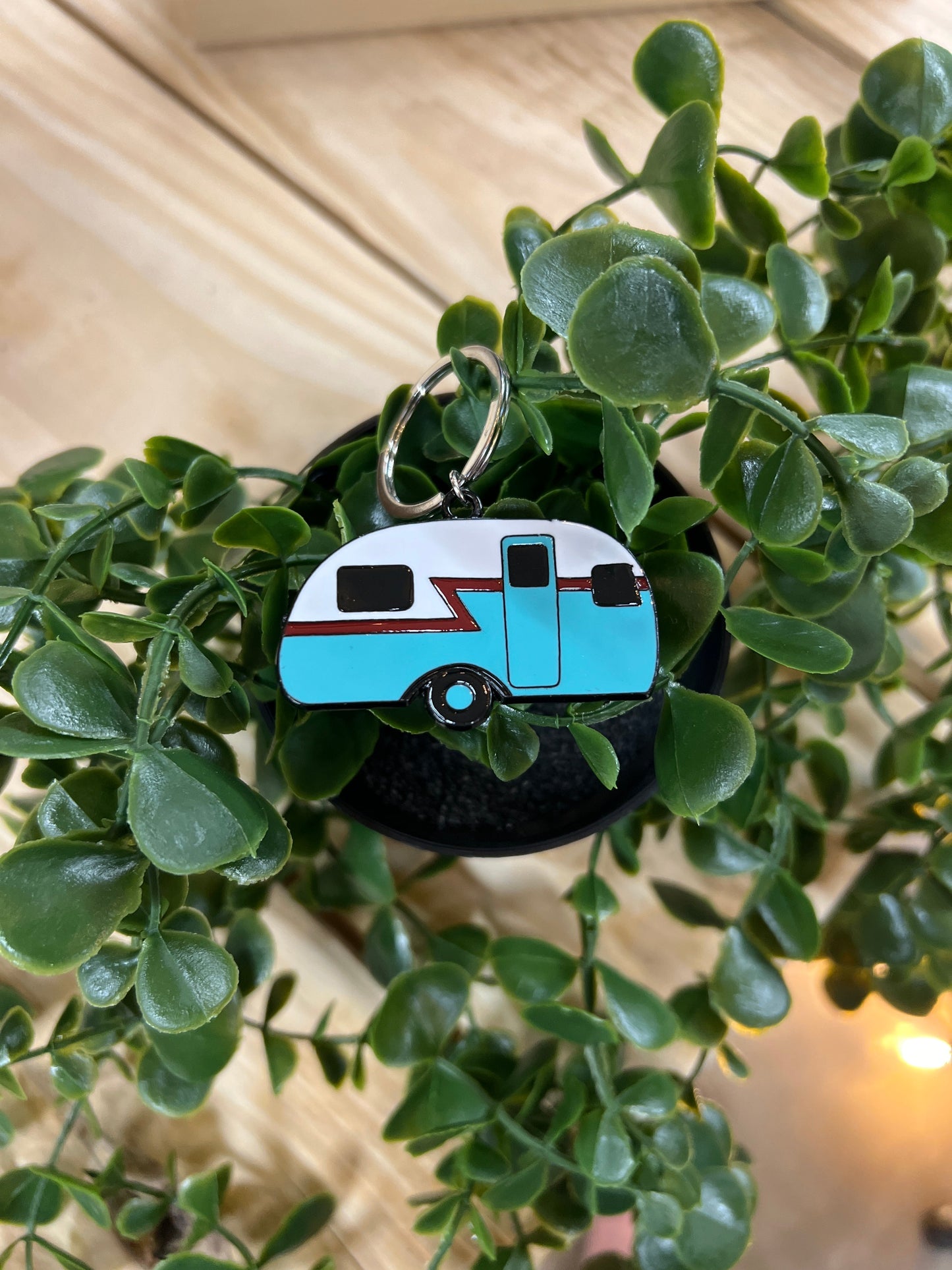 Retro Camper Keychain