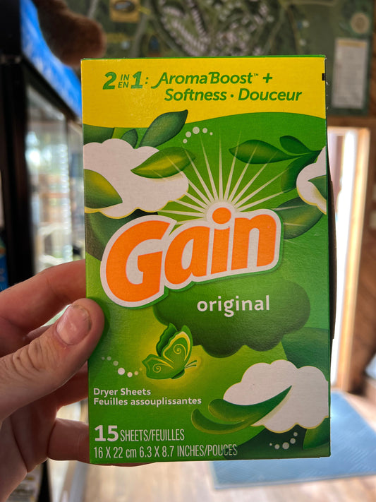 HB Gain Dryer Sheets