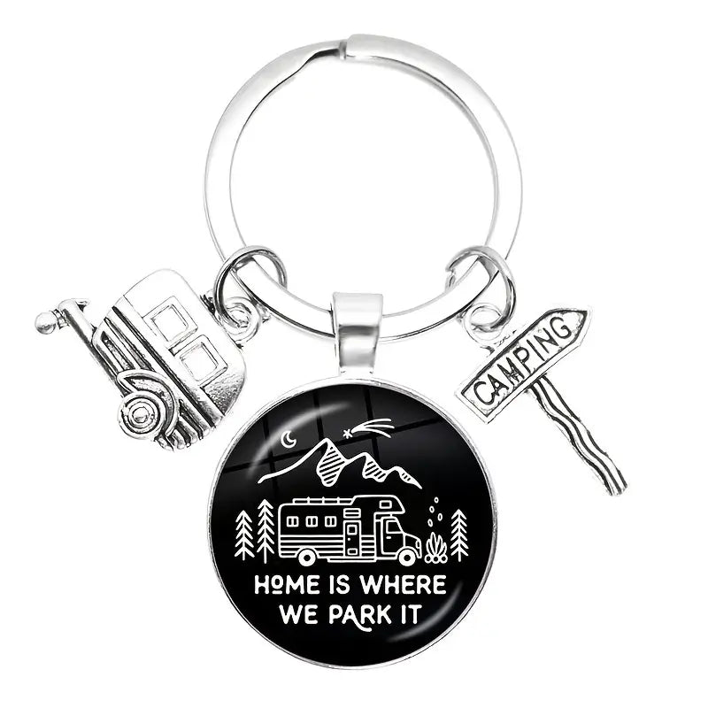 Home is Where You Park It Keychain