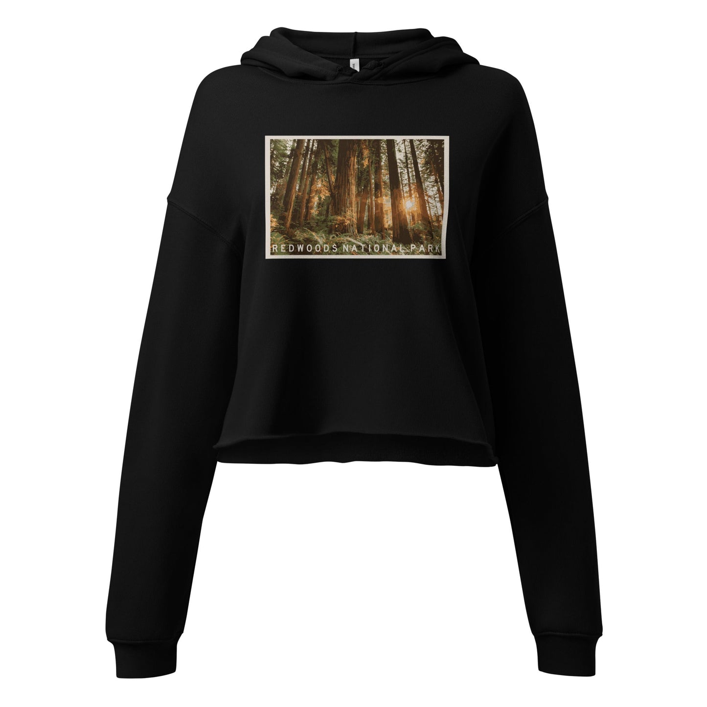 Redwoods National Park Ladies Crop Hoodie